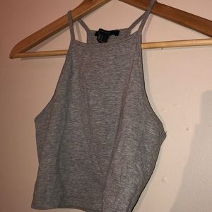 Forever21 Grey Crop Top